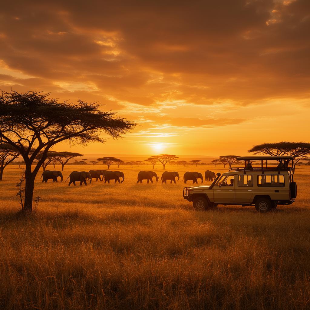 Afternoon Wildlife Safari & Sunset