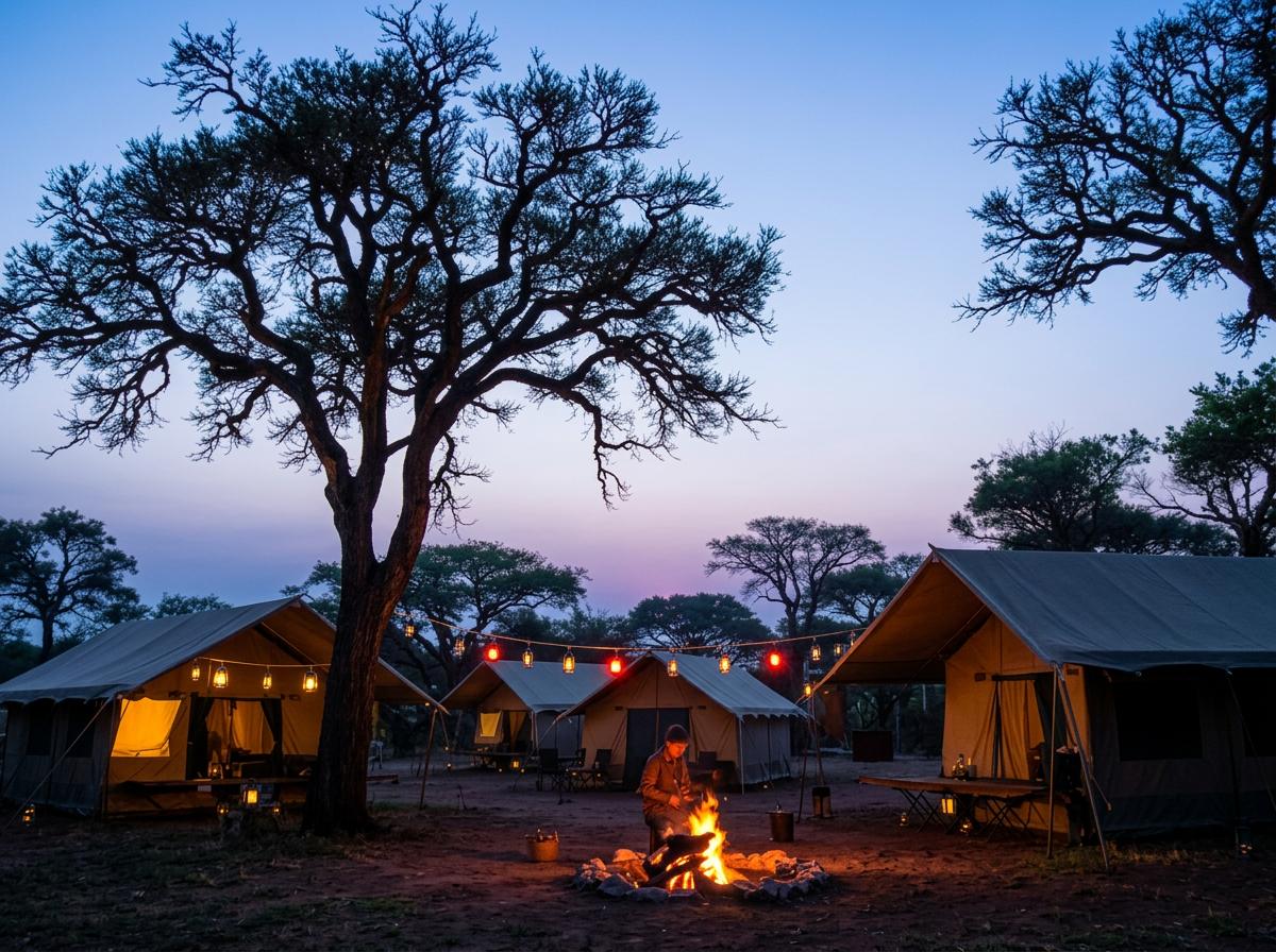 Campfire at Ndanindani